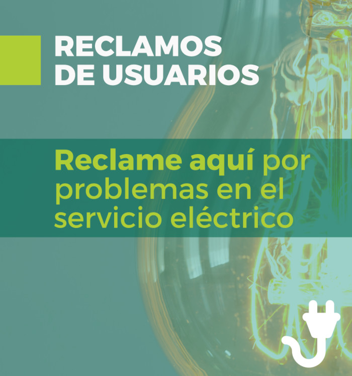 Si tiene algún problema relacionado con el servicio eléctrico